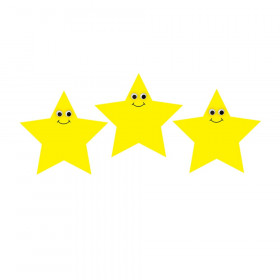 Die Cut Accents, 7" Happy Yellow Stars