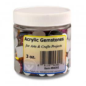 Multicolor Acrylic Gemstones, 3 oz.