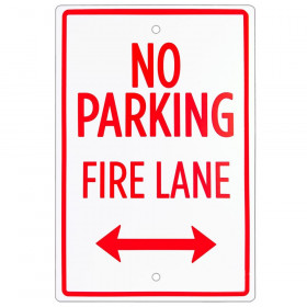 No Parking - Fire Lane Sign 18 x 12""