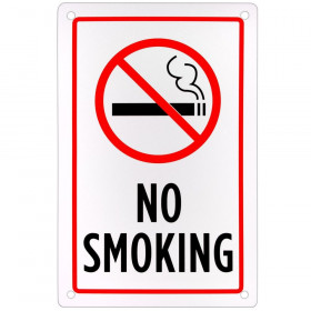 No Smoking Sign 18 x 12""