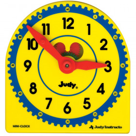Judy Plastic Clock, Grade K-3, Class Pack of 6