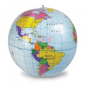 Inflatable 12" World Globe
