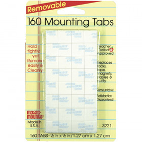 Removable Tabs, 1/2" x 1/2", Pack of 160
