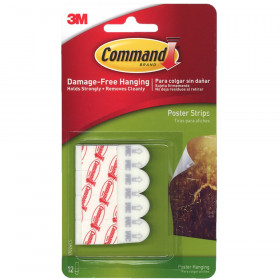 Command Poster Strips, Pack of 12