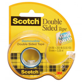 Removable Double Sided Tape, 3/4" x 200"