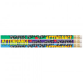 Perfect Attendance Motivational Pencil, Pack of 12
