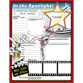 Fill Me In: In The Spotlight Activity Posters, 17" x 22", Pack of 32
