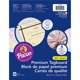 24 x 36 White Pacon® PAC5263 Ruled Tagboard Sheets 100 Sheets 1.5 Ruled 