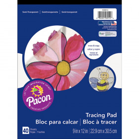 Tracing Paper Pad, Translucent, 9" x 12", 40 Sheets