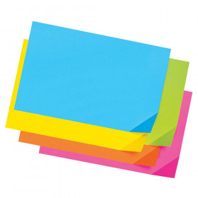 Super Bright Assorted Tagboard, 5 Super Bright Assorted Colors, 12" x 18", 100 Sheets