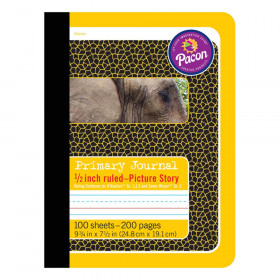 Primary Composition Book, Book Bound, D'Nealian Grades/Zaner-Bloser, 1/2" x 1/4" x 1/4" Picture Story Ruled, 9-3/4" x 7-1/2", 100 Sheets