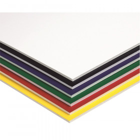 Foam Board, 6 Assorted Colors, 20" x 30", 10 Sheets