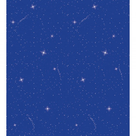 Bulletin Board Art Paper, Night Sky, 48" x 12', 4 Rolls