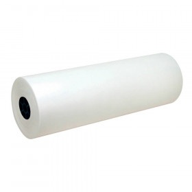 Lightweight Kraft Paper Roll, White, 24" x 1000', 1 Roll