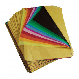 Deluxe Bleeding Art Tissue, 12 Color Rainbow Ream, 20" x 30", 480 Sheets