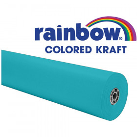 Colored Kraft Duo-Finish Paper, Aqua, 36" x 1,000', 1 Roll