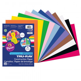 Construction Paper Smart-Stack, 11 Assorted Colors, 9" x 12", 240 Sheets