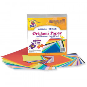 Origami Paper, Assorted Colors, up to 9-3/4" x 9-3/4", 55 Sheets
