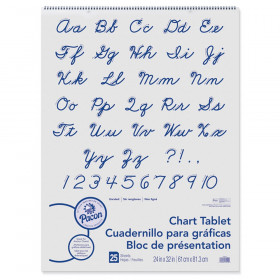 Chart Tablet, Cursive Cover, Unruled 24" x 32", 25 Sheets
