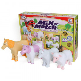 Magnetic Mix or Match Farm Animals, Pastel