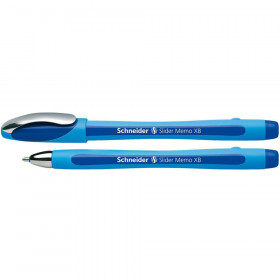 Slider Memo Ballpoint Pen, Viscoglide Ink, 1.4 mm, Blue
