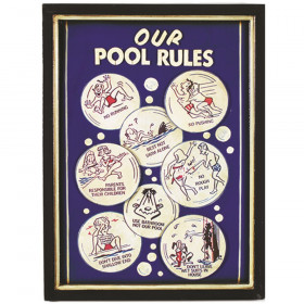OUR POOL RULES WALL SIGN
