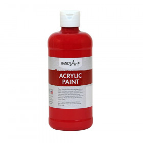 Acrylic Paint 16 oz, Brite Red