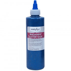 Washable Glitter Glue, 8 oz., Blue