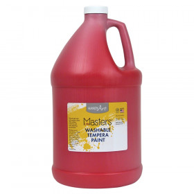 Little Masters Washable Tempera Paint, Red, Gallon