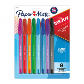 InkJoy 100ST Ballpoint Pens, Medium Point, Assorted Ink, 8 Count
