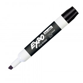 Expo Low Odor Dry Erase Marker, Chisel Tip, Black