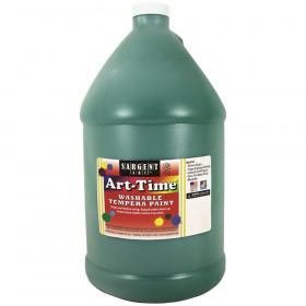 Art-Time Washable Tempera Paint, Gallon, Green