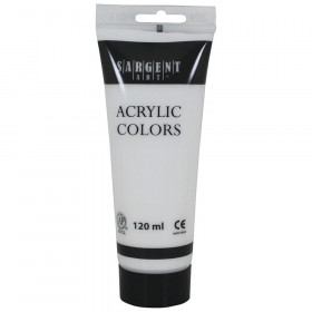 Acrylic Paint Tube, 120 ml, Titanium White