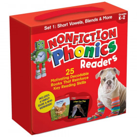 Nonfiction Phonics Readers: Short Vowels, Blends & More, Single-Copy Set, 25 Books