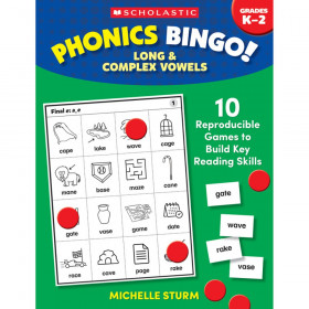 Phonics Bingo: Long & Complex Vowels Activity Book