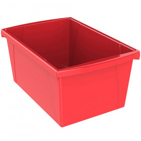 Medium Classroom Storage Bin, Red