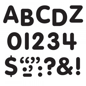 Black 1" STICK-EZE Stick-On Letters