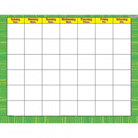 Reptile Green Wipe-Off® Calendar – Monthly
