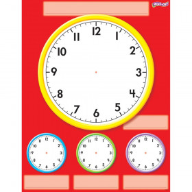 Clocks Wipe-Off Chart, 17" x 22"