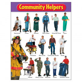 Community Helpers Learning Chart, 17" x 22"