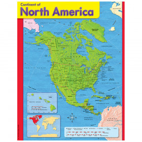 Continent of North America Learning Chart