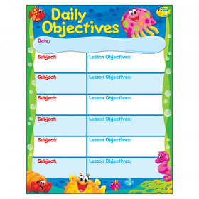 Daily Objectives Sea Buddies Learning Chart, 17" x 22"