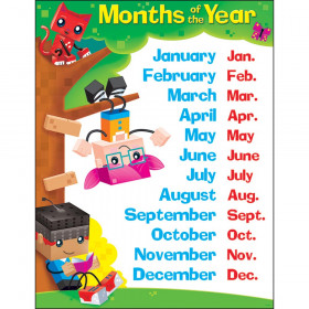 Months of the Year BlockStars!® Learning Chart