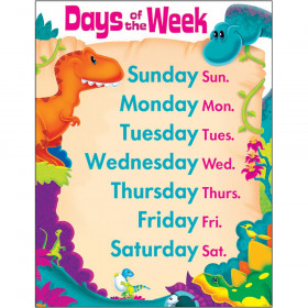 Days of the Week Dino-Mite Pals™ Learning Chart
