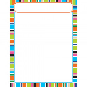 Stripe-tacular Party Time Learning Chart