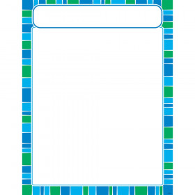 Stripe-tacular Cool Blue Learning Chart