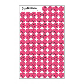 Neon Pink Smiles superSpots® Stickers