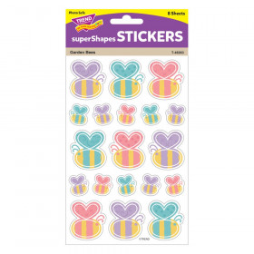 Garden Bees Large superShapes Stickers, 152 Count
