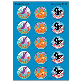 Sea Animals/Blueberry Stinky Stickers, 60 ct.