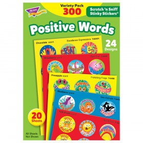 Positive Words Stinky Stickers Variety Pack, 300 ct